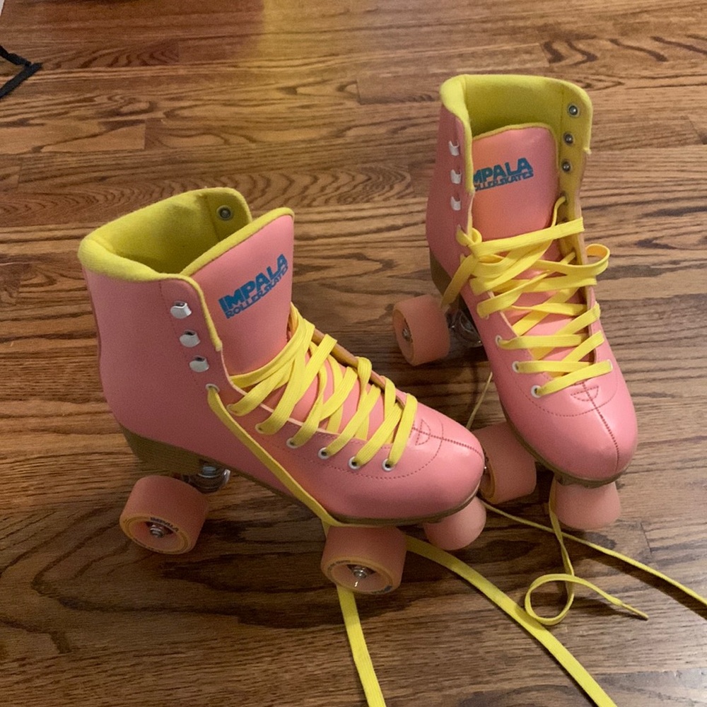 Pink impala roller skates. Size 8.